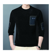 Herren -Strick -Patchwork -Pullover